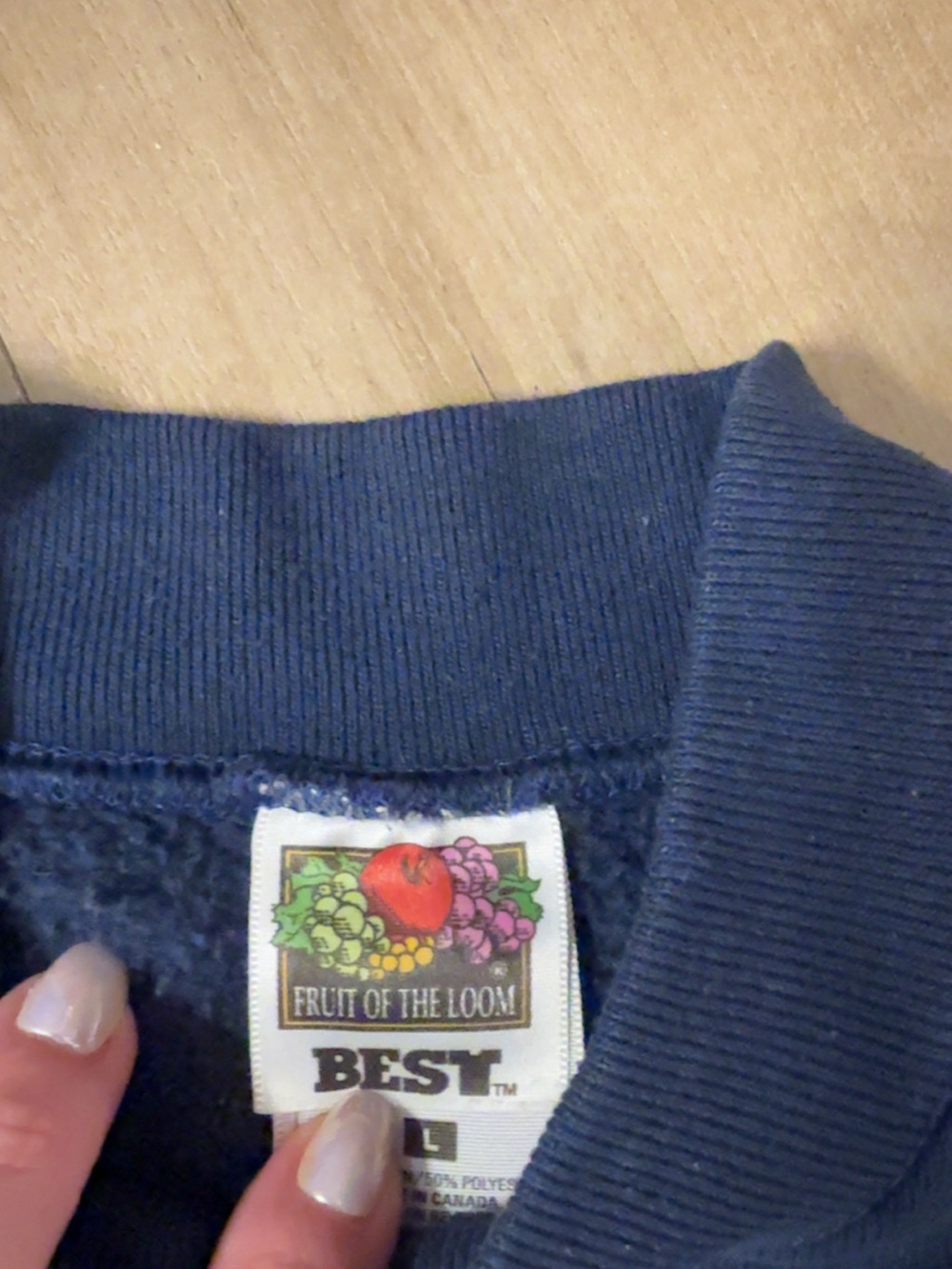 90βs COTTAGECORE GRANDMA SWEATSHIRT FRUIT OF THE LOOM - Picture 7 of 10